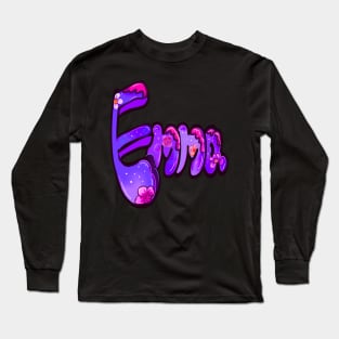 Emma in Purple First Name Long Sleeve T-Shirt